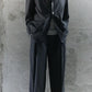 BISOWN/SHEER WOOL UNCON JACKET NAVY