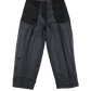BISOWN/SHEER WOOL PLEATSTUCK SLACKS NAVY