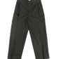 BISOWN/SHEER WOOL PLEATSTUCK SLACKS BROWN