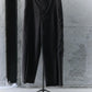 BISOWN/SHEER WOOL PLEATSTUCK SLACKS BROWN