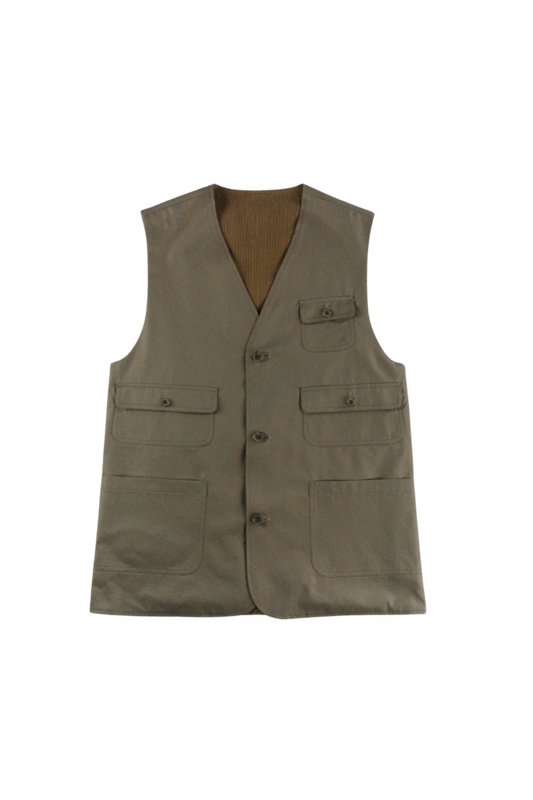 BISOWN/CHINO CLOTH×KARAMI REVERSIBLE VEST BG