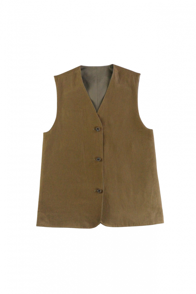 BISOWN/CHINO CLOTH×KARAMI REVERSIBLE VEST BG