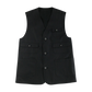 BISOWN/CHINO CLOTH×KARAMI REVERSIBLE VEST BK
