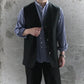 BISOWN/CHINO CLOTH×KARAMI REVERSIBLE VEST BK