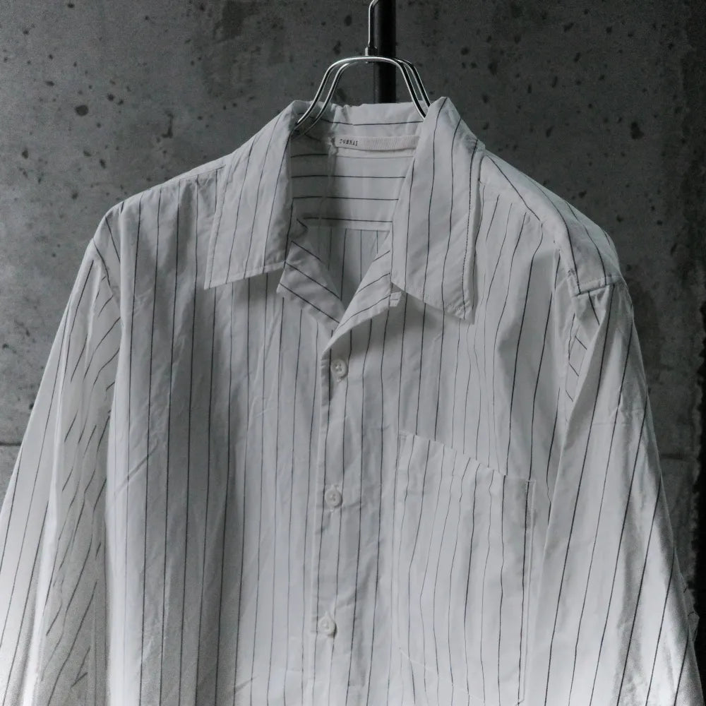 TOHNAI/OPEN COLLAR SHIRT