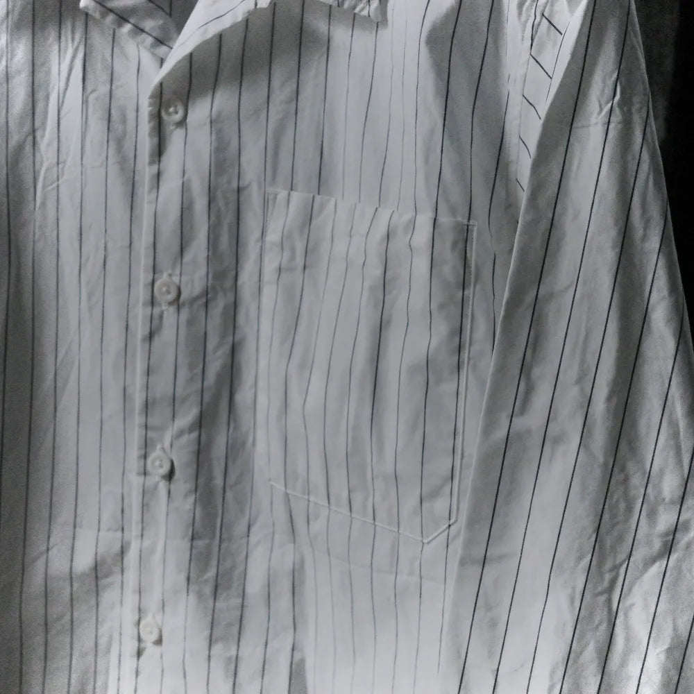 TOHNAI/OPEN COLLAR SHIRT