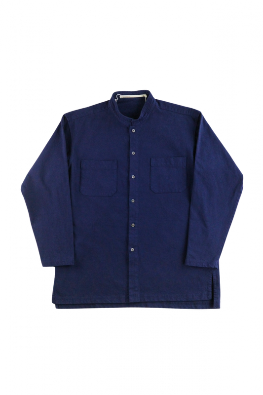 TOHNAI/COLLARLESS SHIRT