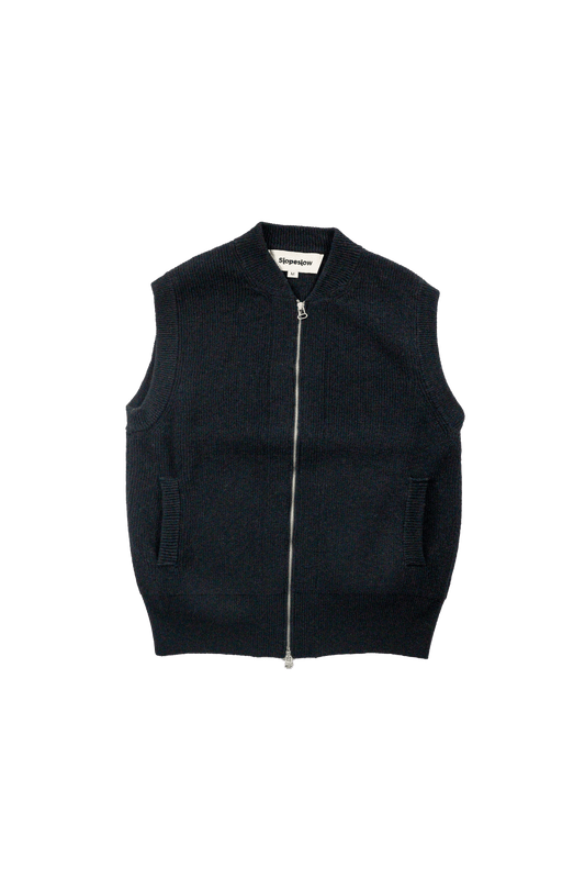 Slopeslow(スロープスロウ)/zip front vest