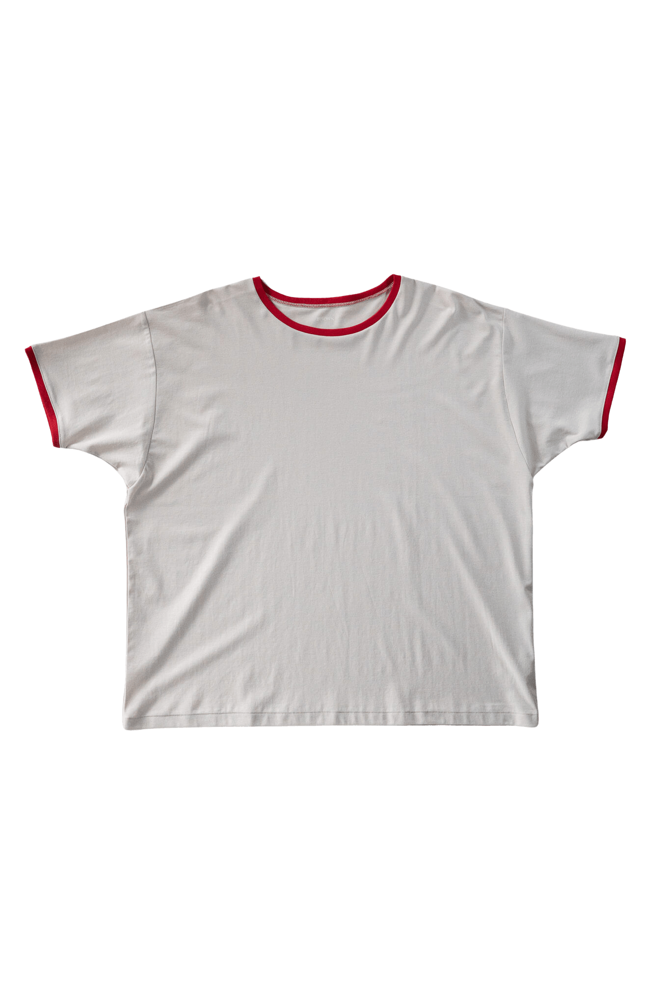 BISOWN(ビソウン)/PIMA MOKLODI RINGER TEE STONE×RED
