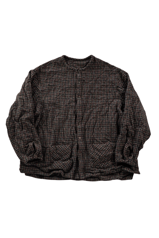 The crooked Tailor/Crew neck over cardigan shirts jacket