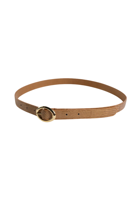 BISOWN(ビソウン)/LIZARD OVAL BELT/CM