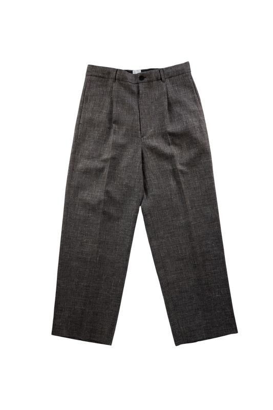 BISOWN(ビソウン)/WOOL LINEN 1TUCK SLACKS