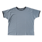 BISOWN(ビソウン)/PIMA MOKLODI RINGER TEE SMOKE BLUE×NAVY