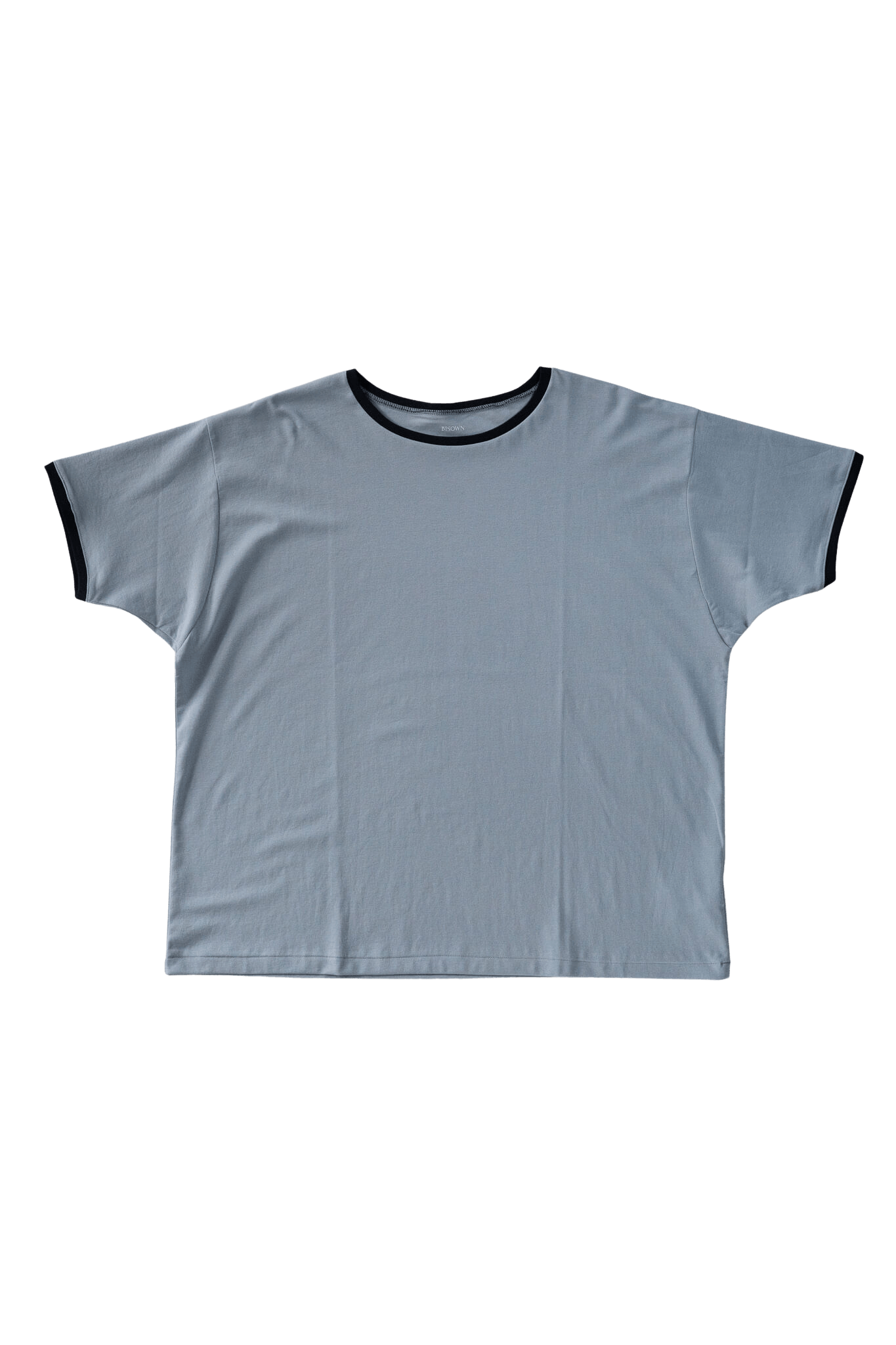 BISOWN(ビソウン)/PIMA MOKLODI RINGER TEE SMOKE BLUE×NAVY