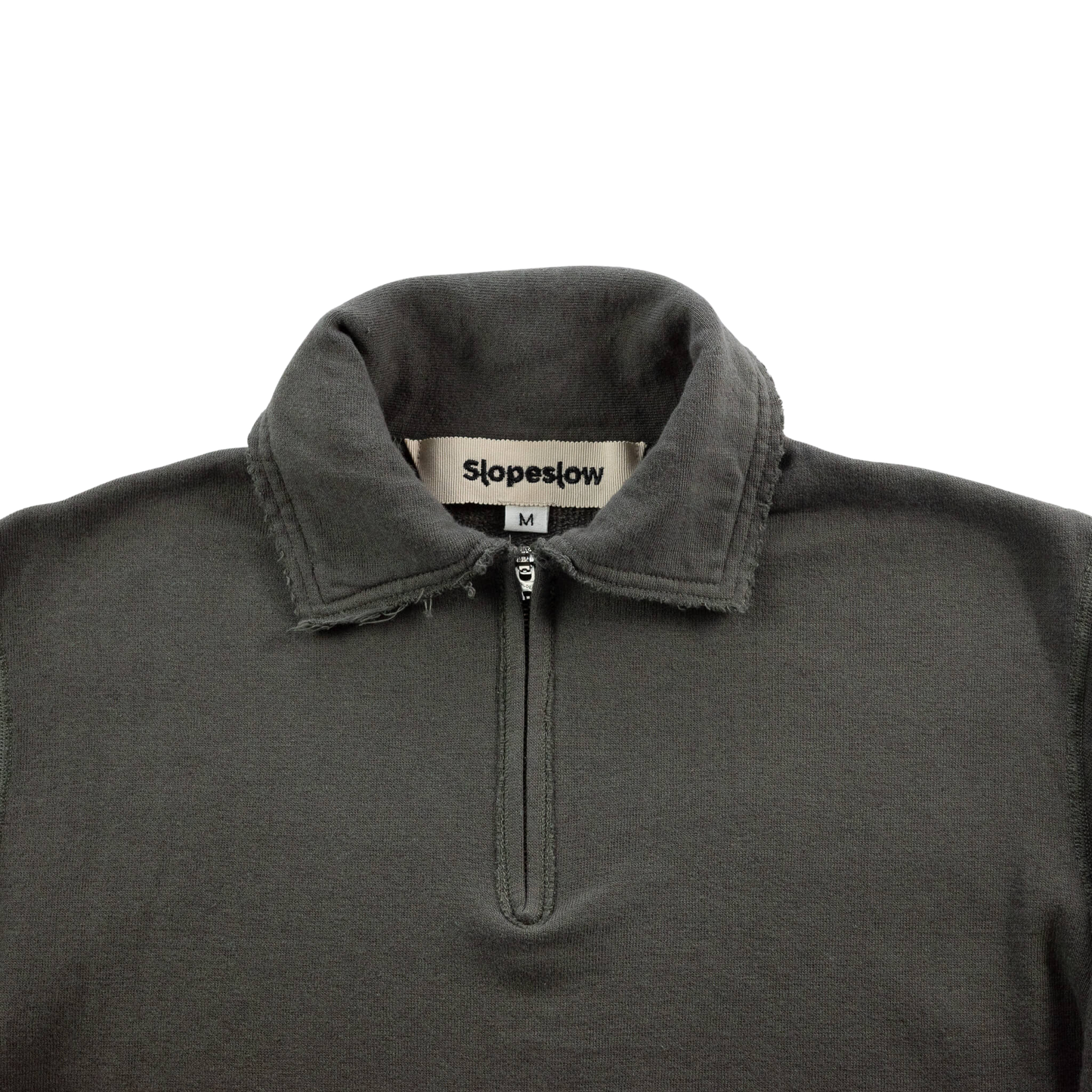 Slopeslow(スロープスロウ)/Half zip top khaki