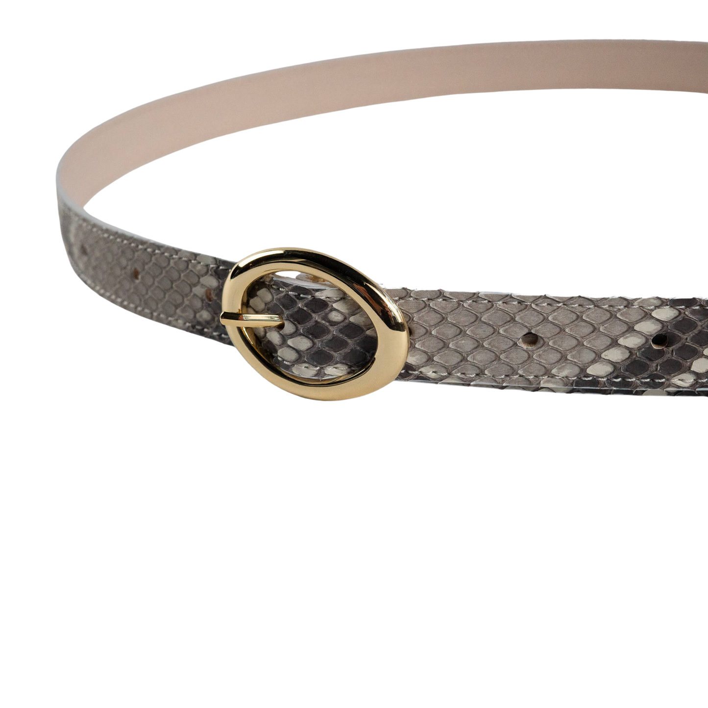 BISOWN(ビソウン)/PYTHON OVAL BELT/NA