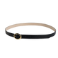 BISOWN(ビソウン)/PYTHON OVAL BELT/BK