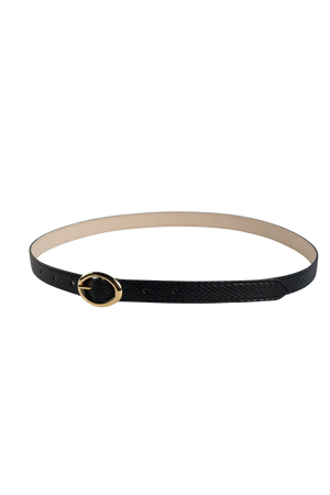 BISOWN(ビソウン)/PYTHON OVAL BELT/BK – PEAU DE L'OURS