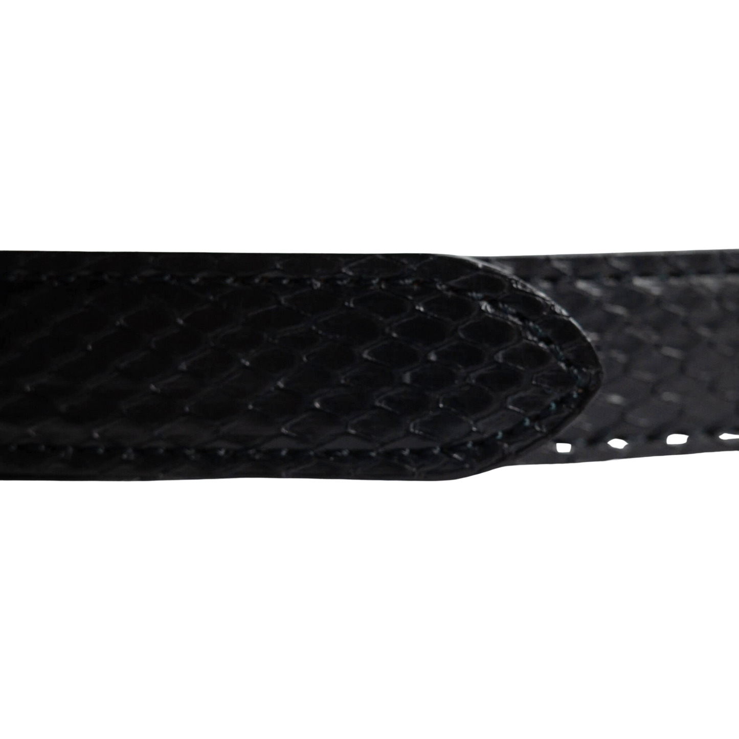 BISOWN(ビソウン)/PYTHON OVAL BELT/BK