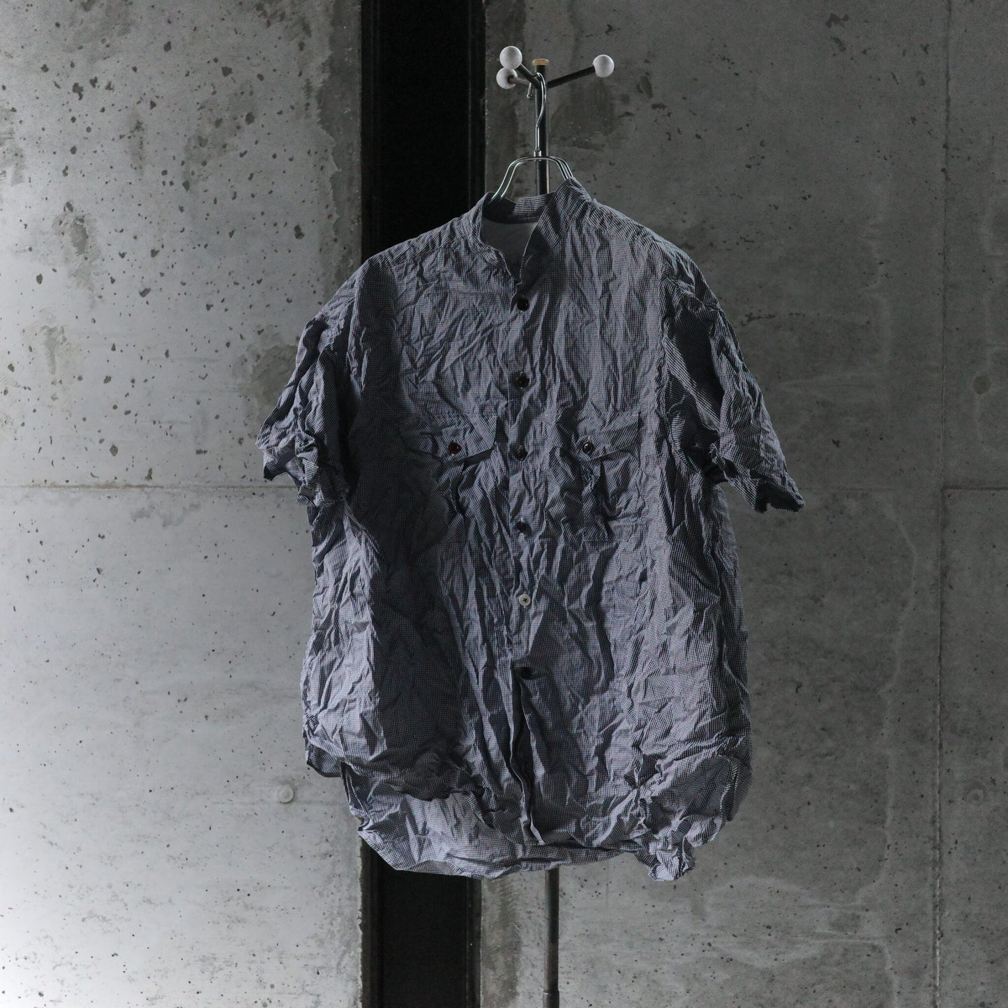 The crooked Tailor/French stand collar half sleeve work shirts
