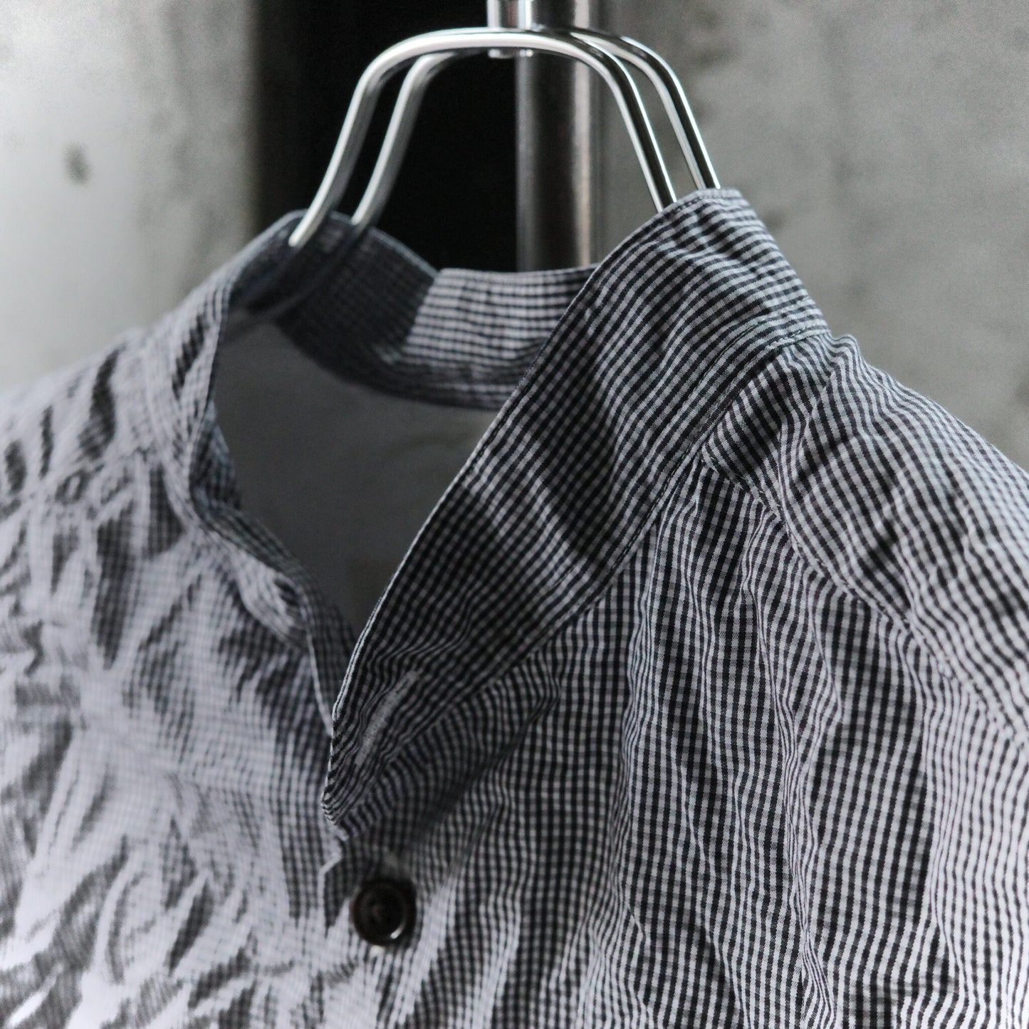 The crooked Tailor/French stand collar half sleeve work shirts