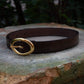 BISOWN/LIZARD OVAL BELT