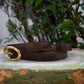 BISOWN/LIZARD OVAL BELT