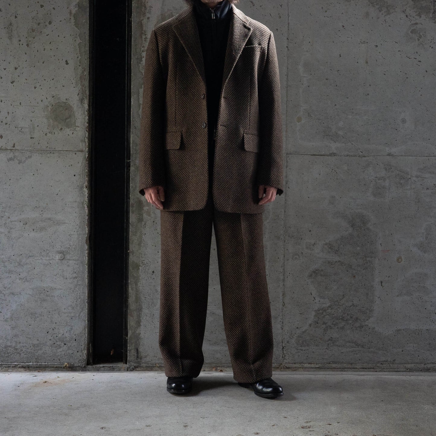 BISOWN(ビソウン)/HEAVY WOOL 1TUCK EASY SLACKS