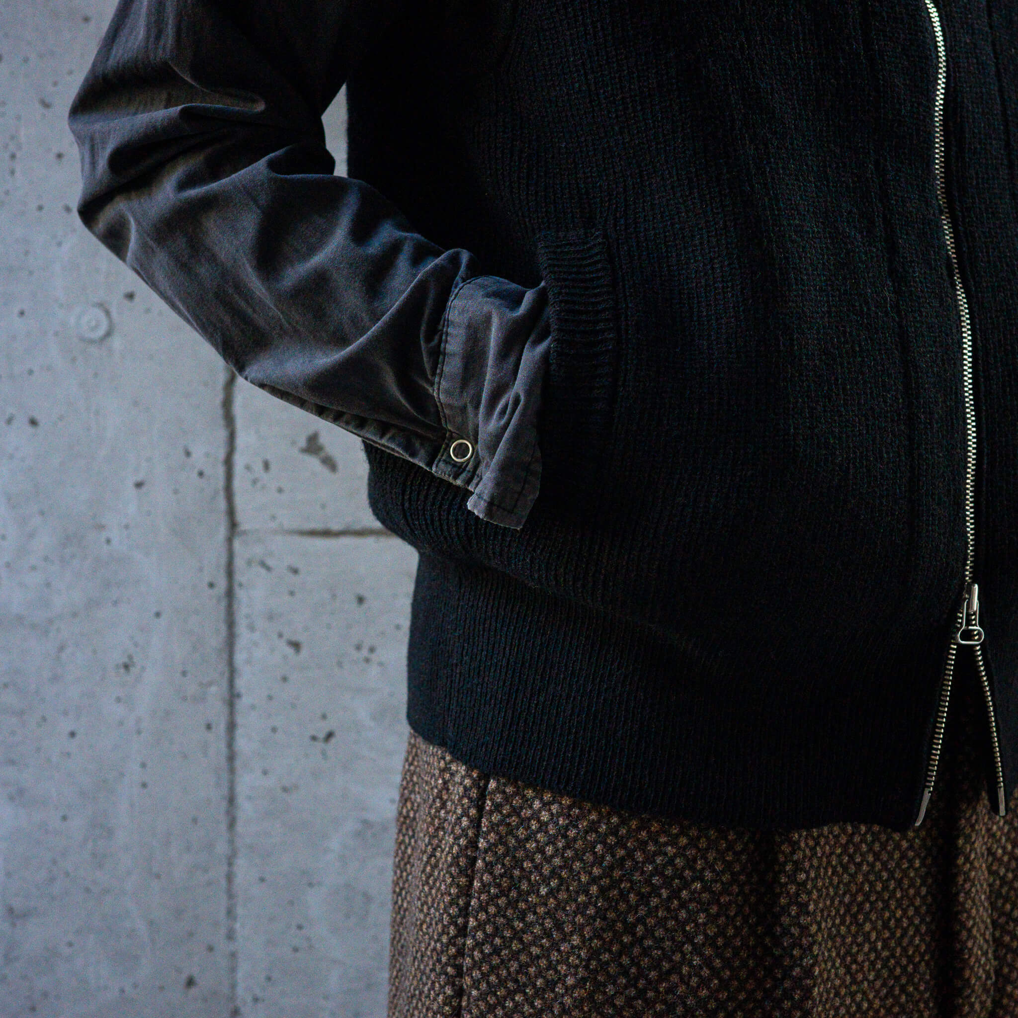 Slopeslow(スロープスロウ)/zip front vest – peau de l'Ours