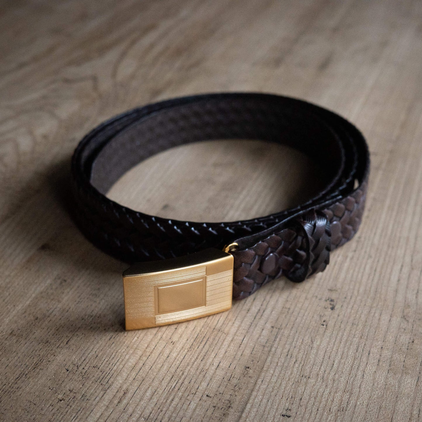 T.T Taiga Takahashi(ティー・ティー/タイガ タカハシ)/Lot.021 Basketweave Pattern Belt