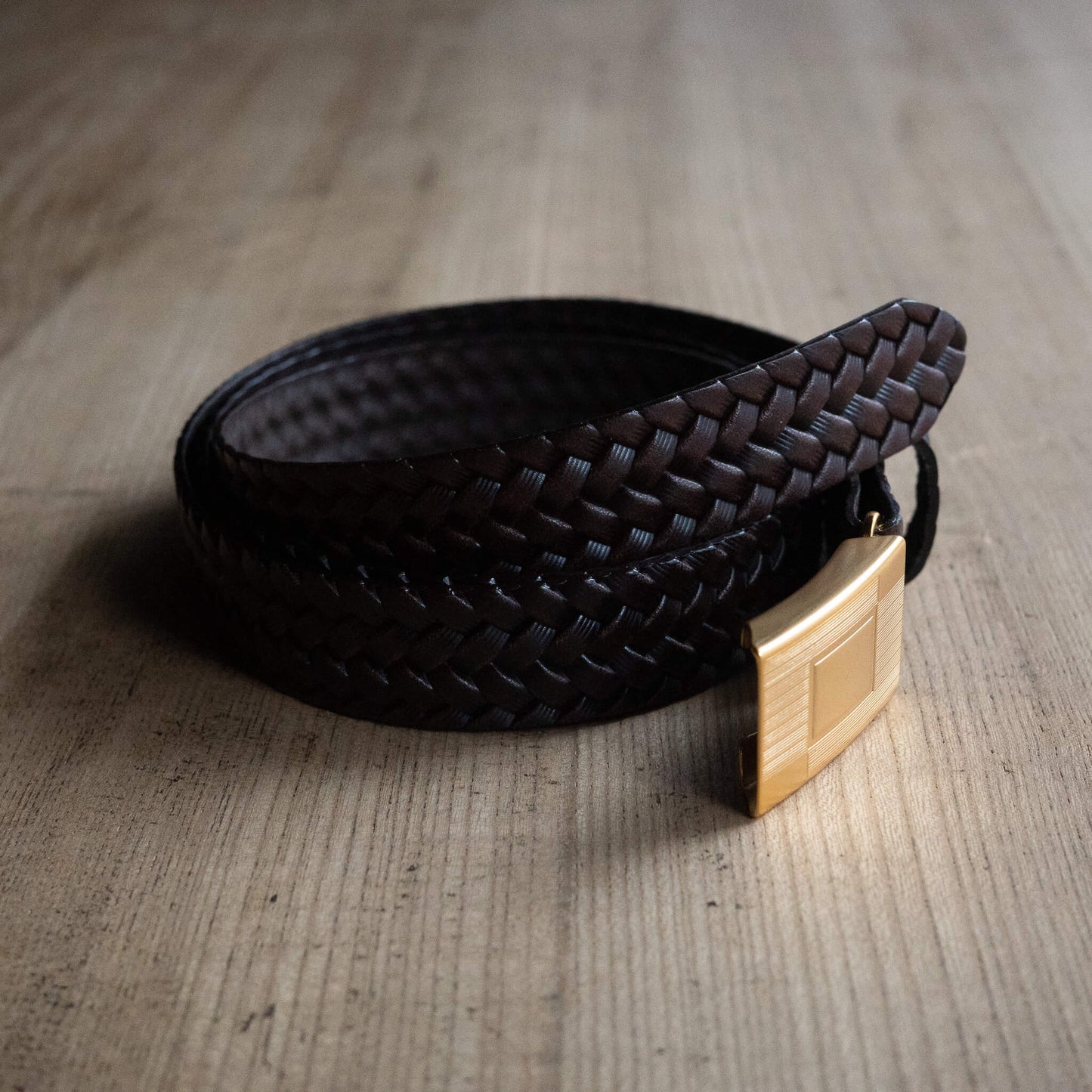 T.T Taiga Takahashi(ティー・ティー/タイガ タカハシ)/Lot.021 Basketweave Pattern Belt