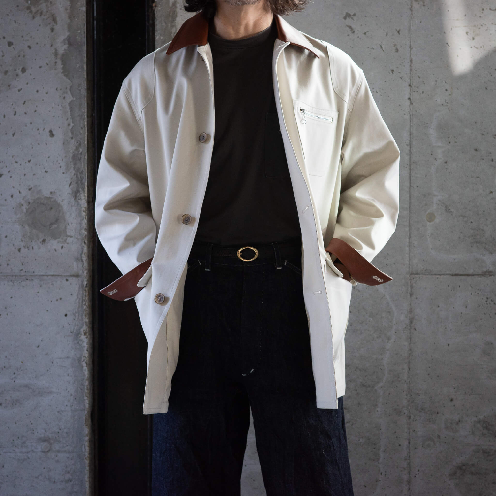 BISOWN COTTONGABA HUNTING JACKET サイズ3 BISOWN(ビソウン)/COTTON GABA HUNTING JACKET – PEAU DE L'OURS