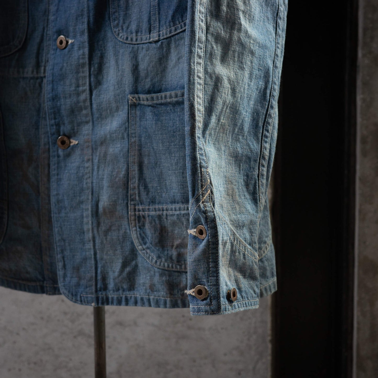 T.T Taiga Takahashi(ティー・ティー/タイガ タカハシ)/Lot.716 Damaged Coverall Jacket With Chinstrap