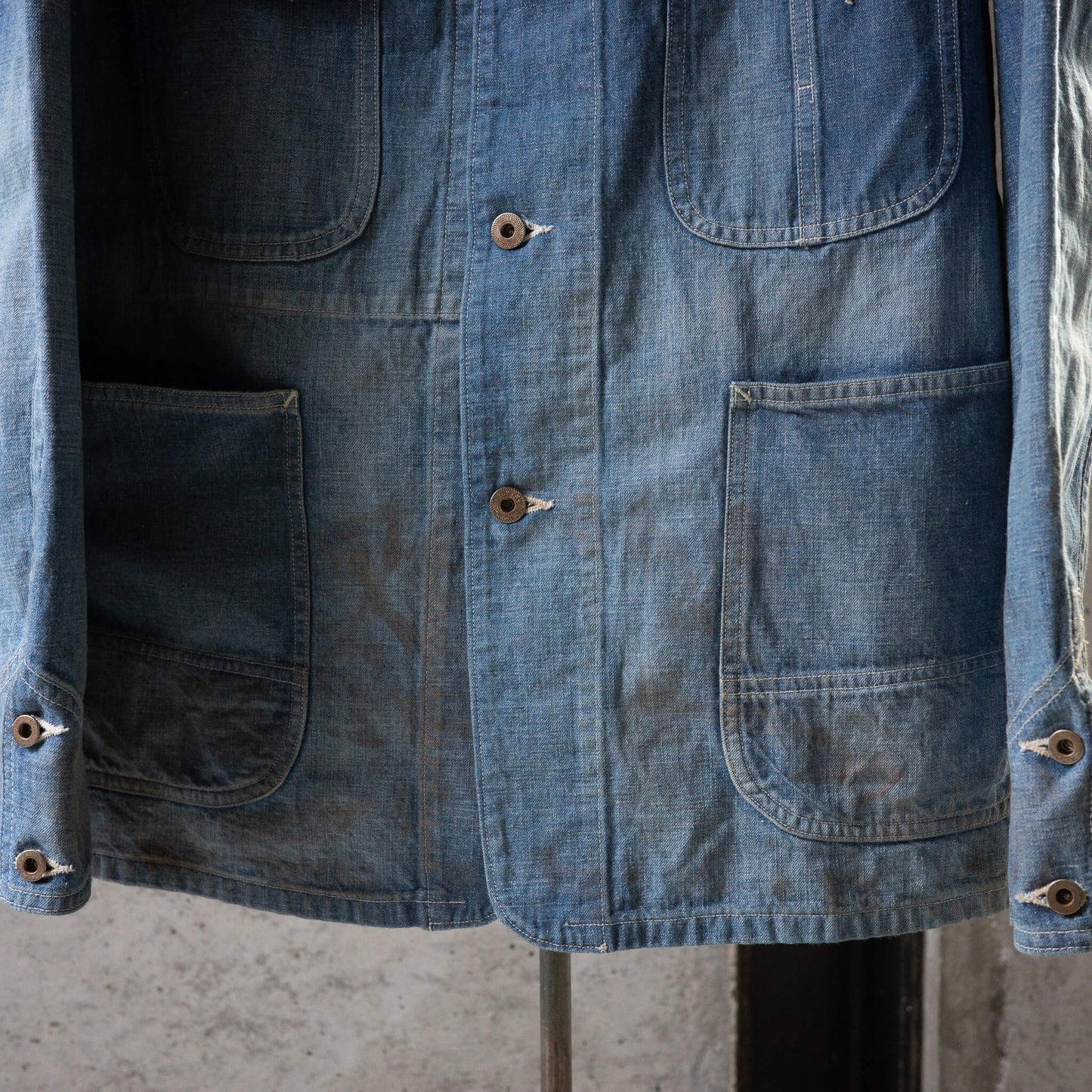 T.T Taiga Takahashi(ティー・ティー/タイガ タカハシ)/Lot.716 Damaged Coverall Jacket With Chinstrap