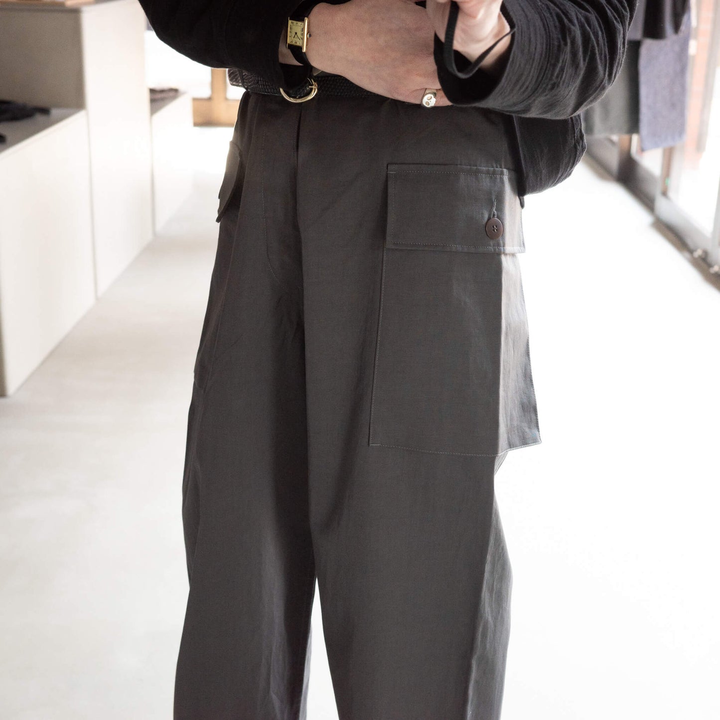 BISOWN(ビソウン)/COTTON LINEN M43 TROUSERS