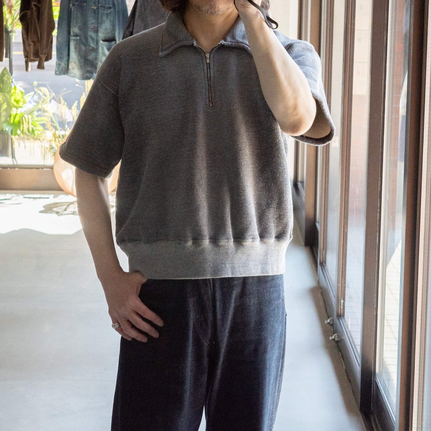 T.T Taiga Takahashi(ティー・ティー/タイガ タカハシ)/Lot.621 Half Zip S/S Sweat Shirts