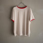 BISOWN(ビソウン)/PIMA MOKLODI RINGER TEE STONE×RED