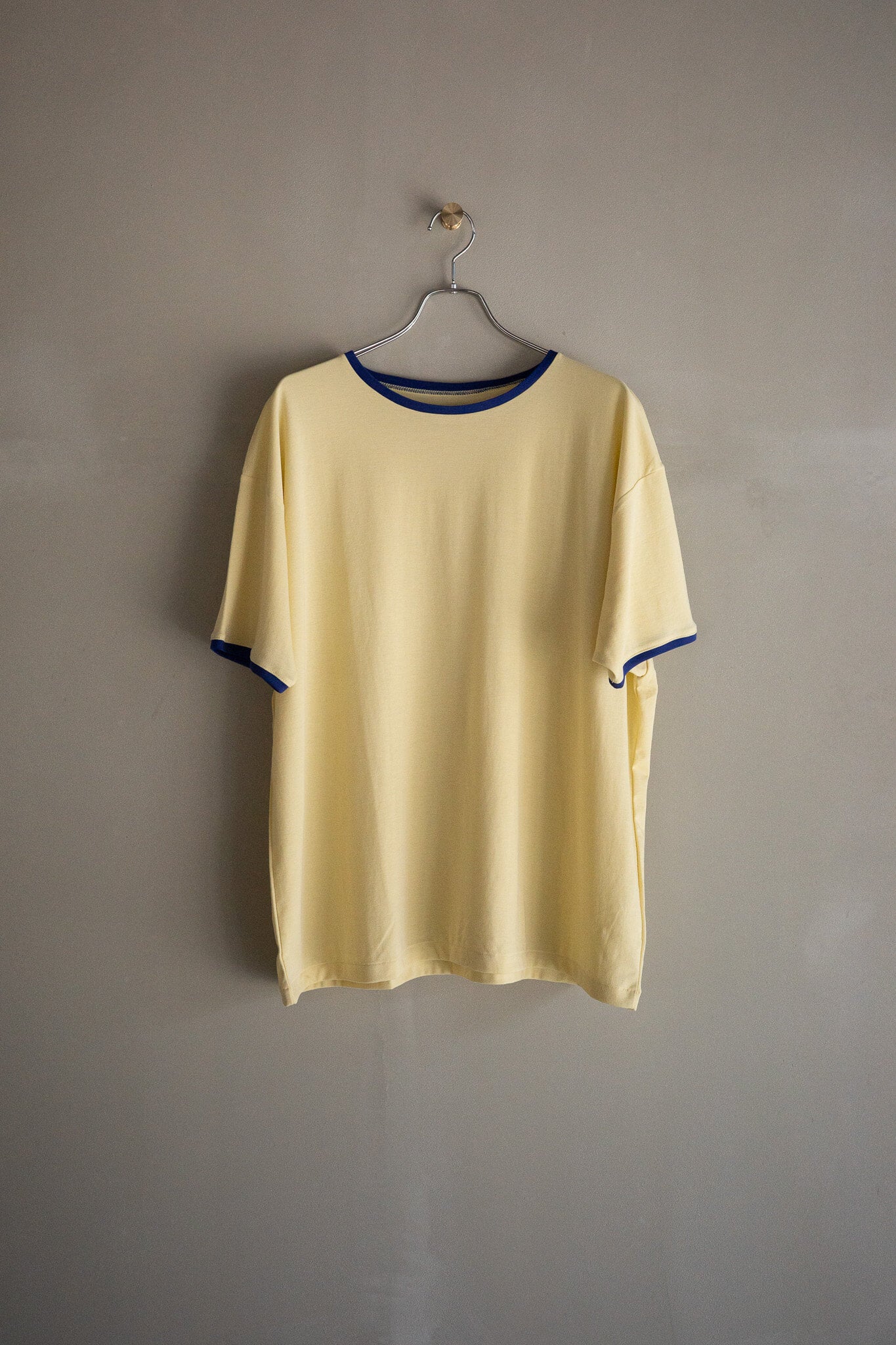 BISOWN(ビソウン)/PIMA MOKLODI RINGER TEE YELLOW×BLUE
