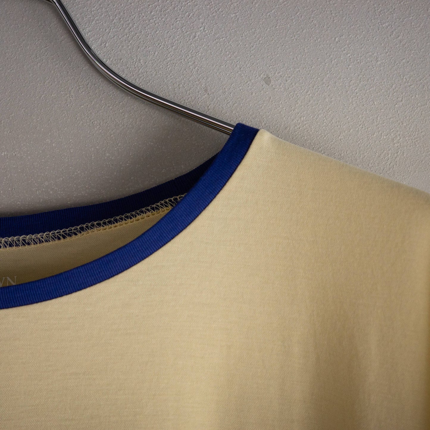 BISOWN(ビソウン)/PIMA MOKLODI RINGER TEE YELLOW×BLUE