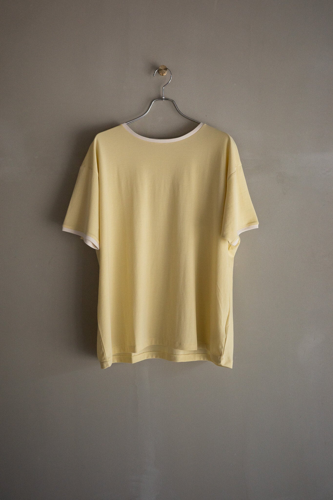 BISOWN(ビソウン)/PIMA MOKLODI RINGER TEE YELLOW×WHITE