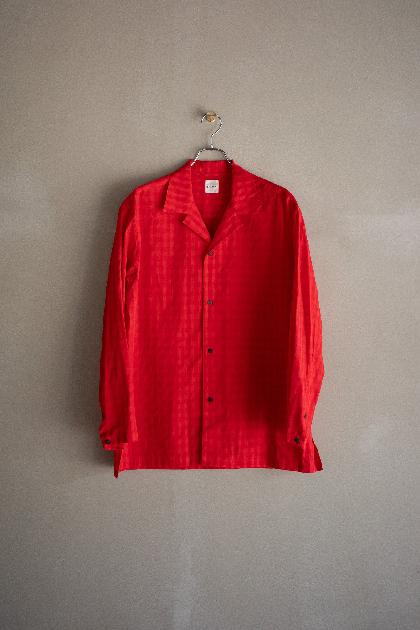 BISOWN(ビソウン)/COTTON HIDDEN CHECK SLEEPING SHIRTSJACKET RC