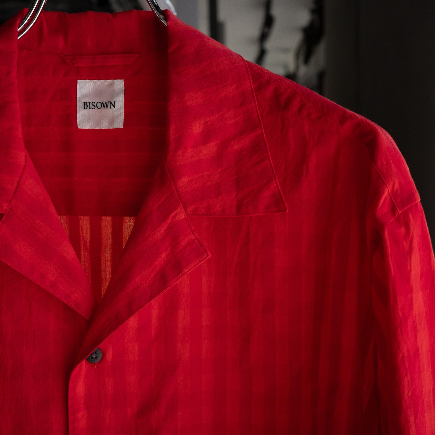 BISOWN(ビソウン)/COTTON HIDDEN CHECK SLEEPING SHIRTSJACKET RC