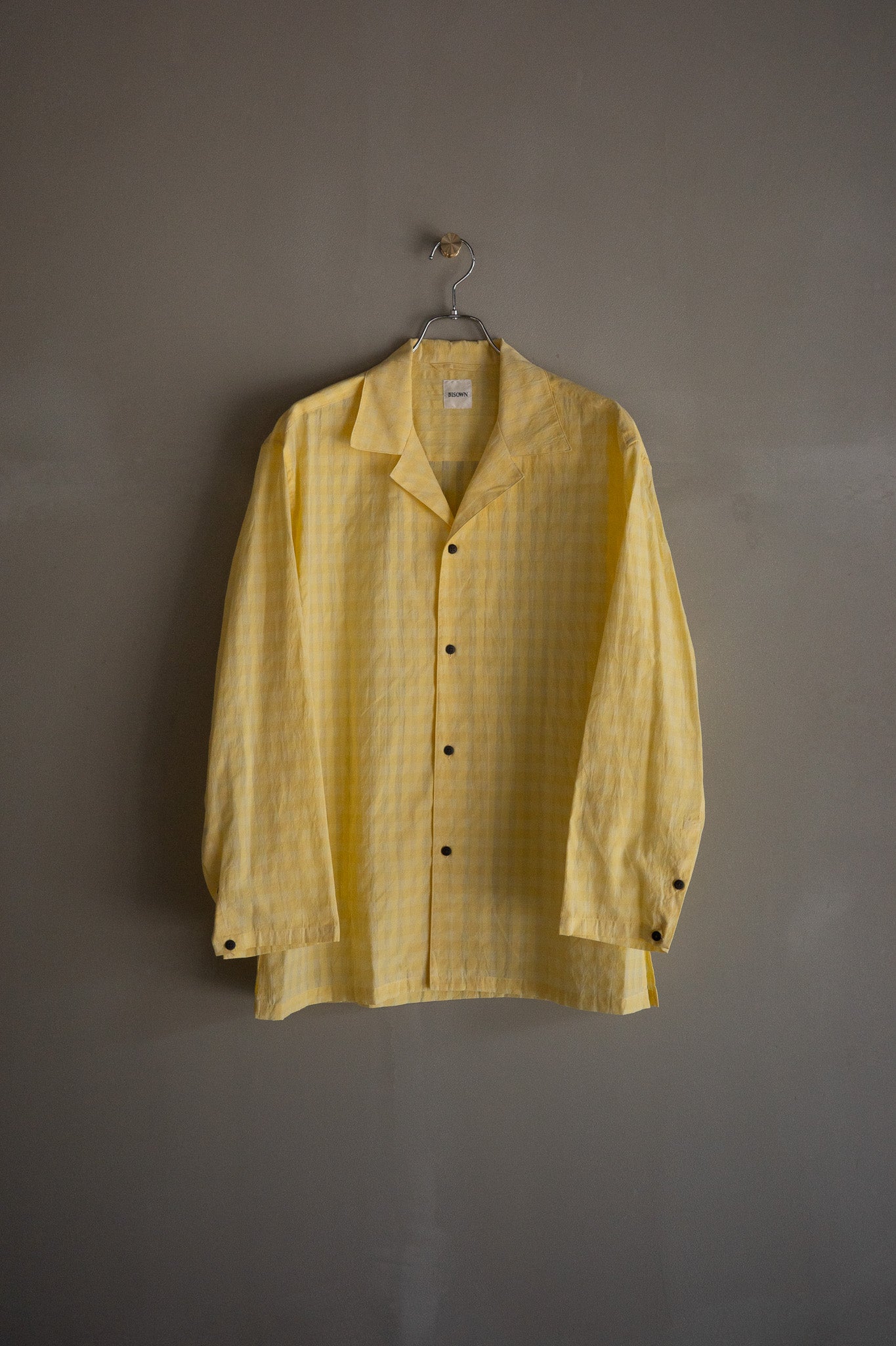 BISOWN(ビソウン)/COTTON HIDDEN CHECK SLEEPING SHIRTSJACKET YC