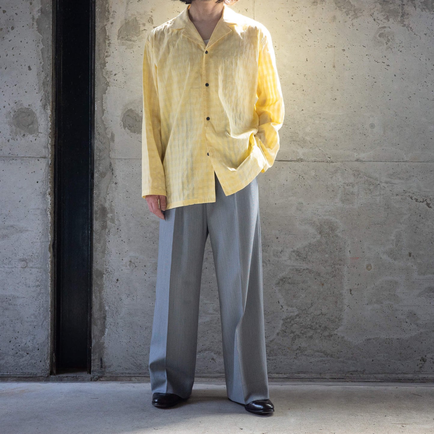 BISOWN(ビソウン)/COTTON HIDDEN CHECK SLEEPING SHIRTSJACKET YC