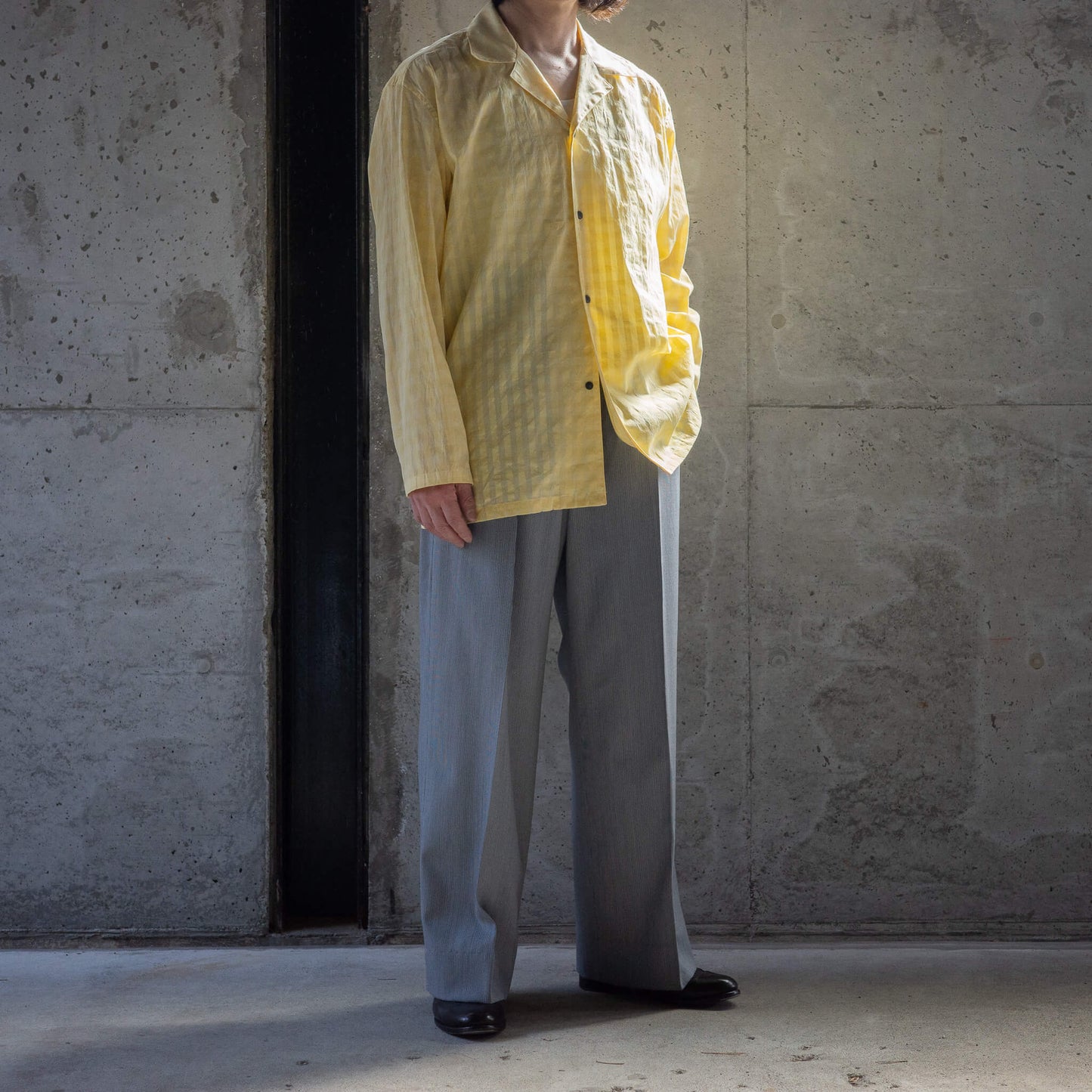 BISOWN(ビソウン)/COTTON HIDDEN CHECK SLEEPING SHIRTSJACKET YC