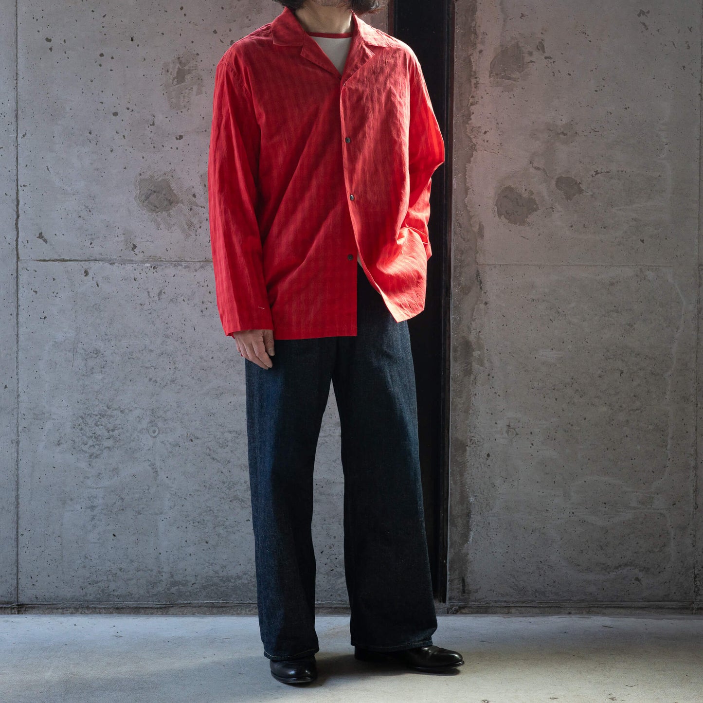BISOWN(ビソウン)/COTTON HIDDEN CHECK SLEEPING SHIRTSJACKET RC
