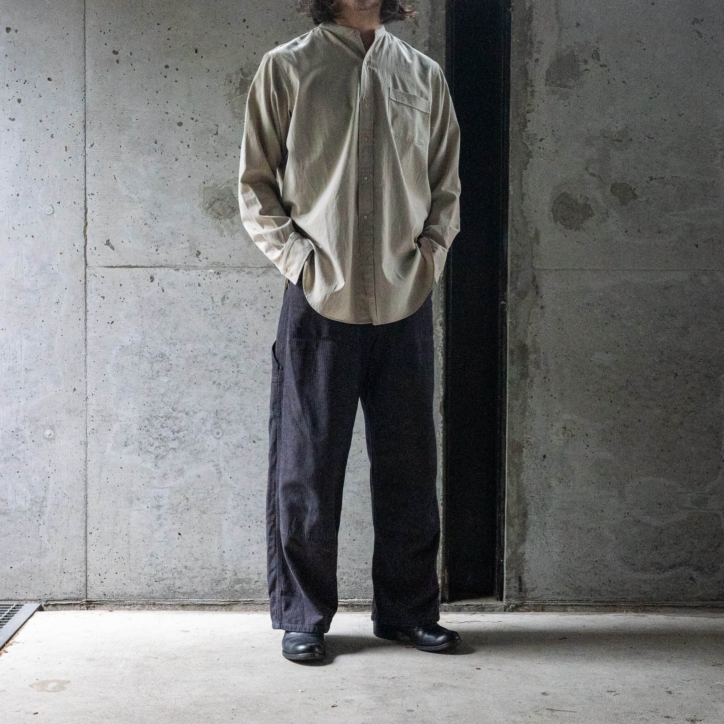T.T Taiga Takahashi(ティー・ティー/タイガ タカハシ)/Lot.104 Band Collar Shirt