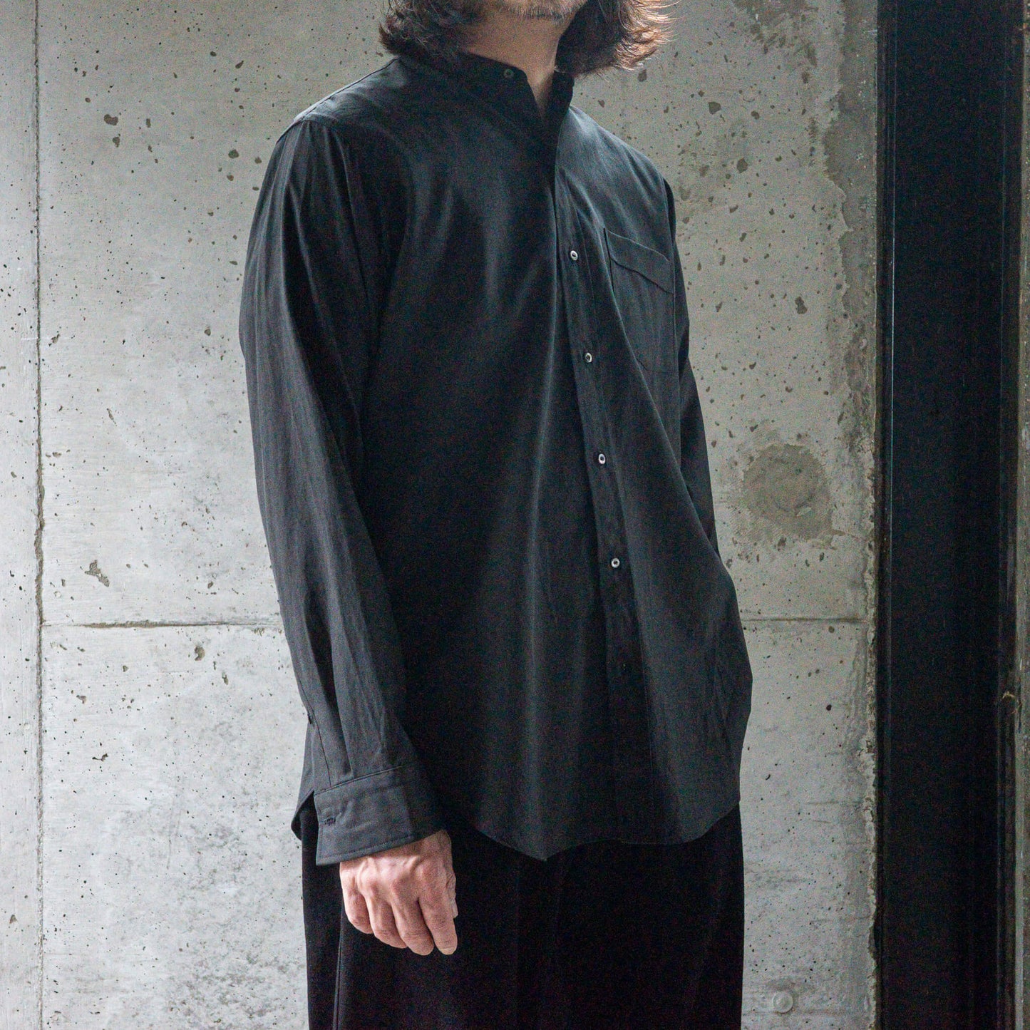 T.T Taiga Takahashi(ティー・ティー/タイガ タカハシ)/Lot.104 Band Collar Shirt