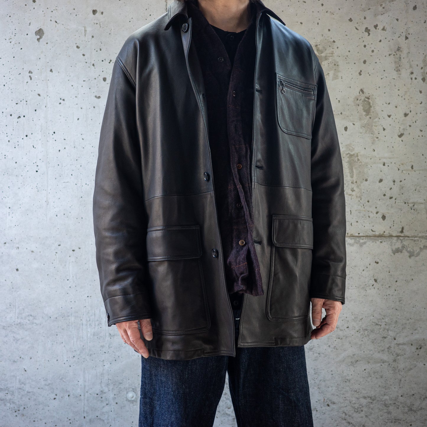 BISOWN(ビソウン)/LUMB LEATHER HUNTING JACKET