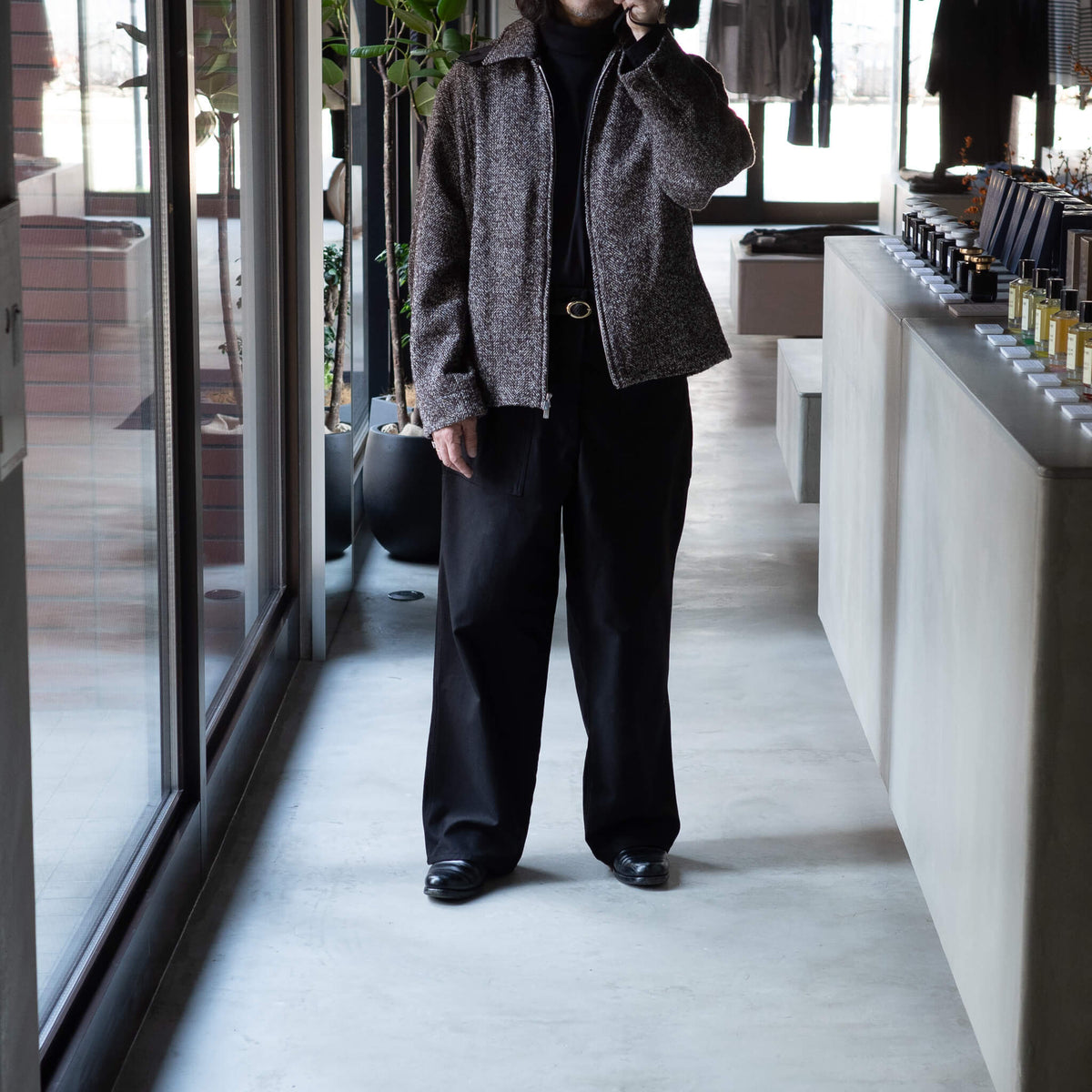 BISOWN(ビソウン)/LOOP TWEED SEAM POCKET BLOUSON